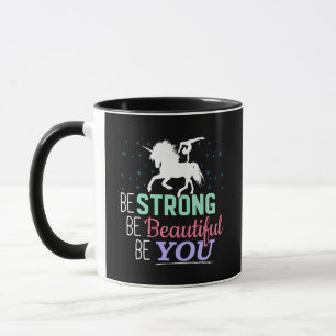 Be Strong Beautiful You - Gymnastics Unicorn Mug