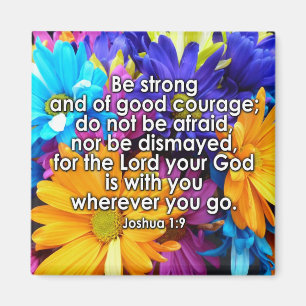 Be Strong Bible Scripture Magnet