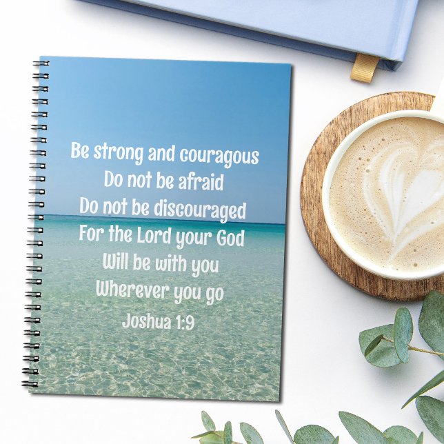 Be Strong & Courageous Beautiful Christian Prayer Notebook (Creator Uploaded)