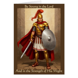 Be Strong in the Lord: Encouraging Greeting Card