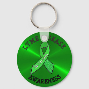 Be Strong Lyme Disease Awareness Key Chain