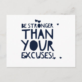 Be strong postcard