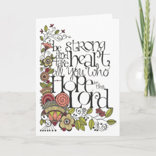 Be Strong - Prayer Card