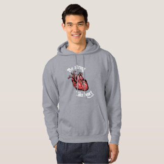Be Strong, Take Heart Grey Hoodie