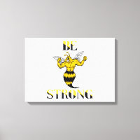 Be Strong Yellow Jacket Wall Art