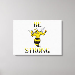 Be Strong Yellow Jacket Wall Art