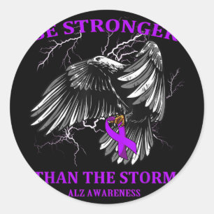 Be Stronger Than The Storm Heimer Classic Round Sticker