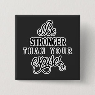 Be Stronger Than Your Excuses, Inspire, ZSSP 15 Cm Square Badge