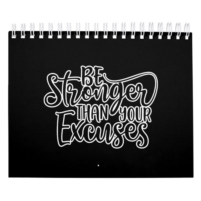 Be Stronger Than Your Excuses Workout Calendar (Cover)