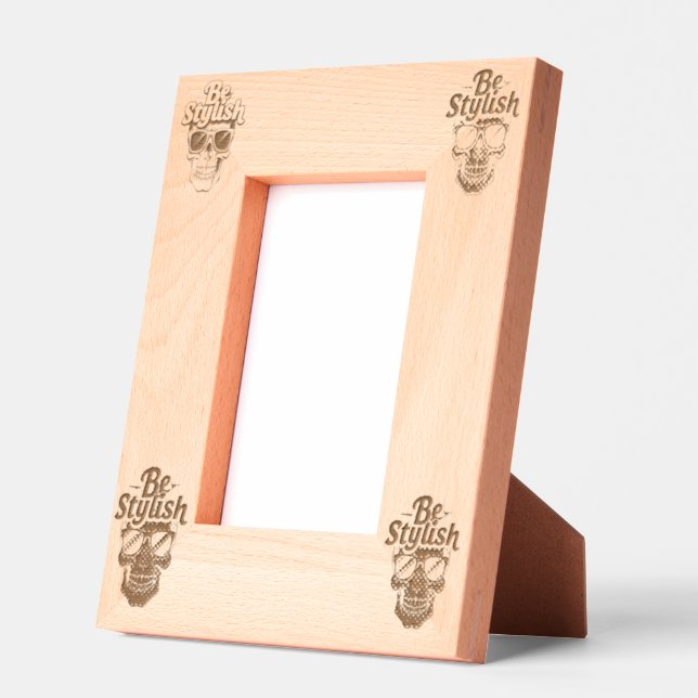 Be Stylish  Vibrant Green Skull with Sunglasses Etched Frames (Left)