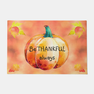 BE THANKFUL ALWAYS Cute Fall Door mat Personalised