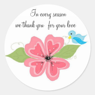 Be Thankful In Every Season Classic Round Sticker