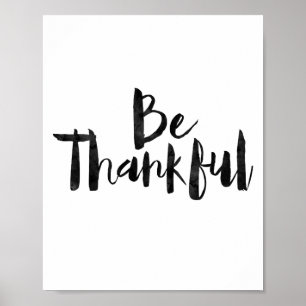 Be Thankful Poster