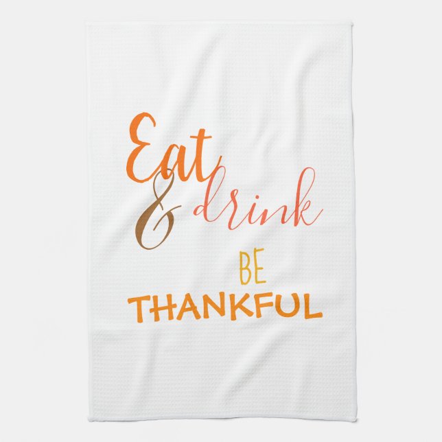 Be Thankful Tea Towel (Vertical)