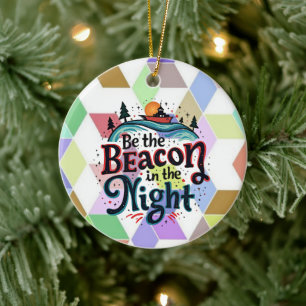 Be the Beacon in the Night Ceramic Tree Decoration
