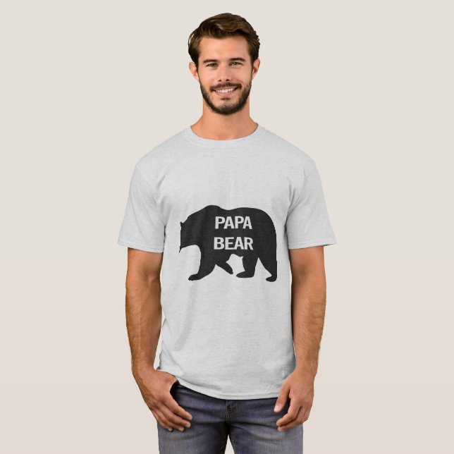 Be the Bear "Papa Bear" Men's T-Shirt for Dad (Front Full)