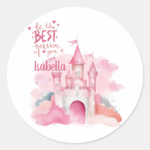 Be the best version of you customisable classic round sticker