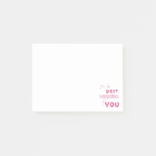 Be The Best Version Of You Cute Cat Post-It Notes (Front)