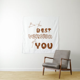 Be The Best Version Of You Cute Cat Tapestry