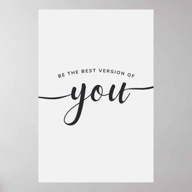 Be The Best Version Of You Poster (Front)