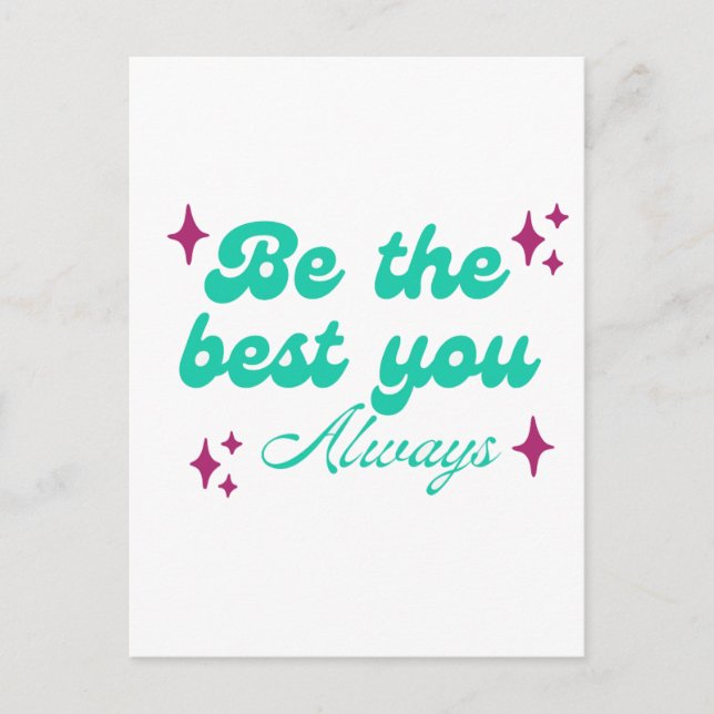 Be the Best You!  Postcard (Front)
