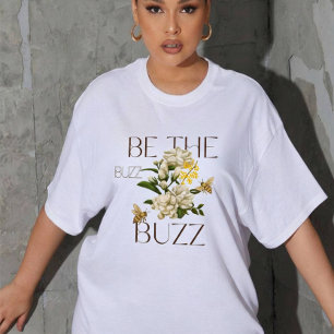 Be The Buzz Vintage Botanical Bee Floral Gift Tri-Blend Shirt