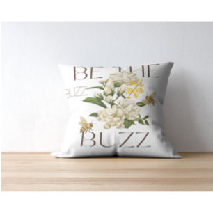 Be the Buzz Vintage Botanical Bee & Floral Teacher Cushion