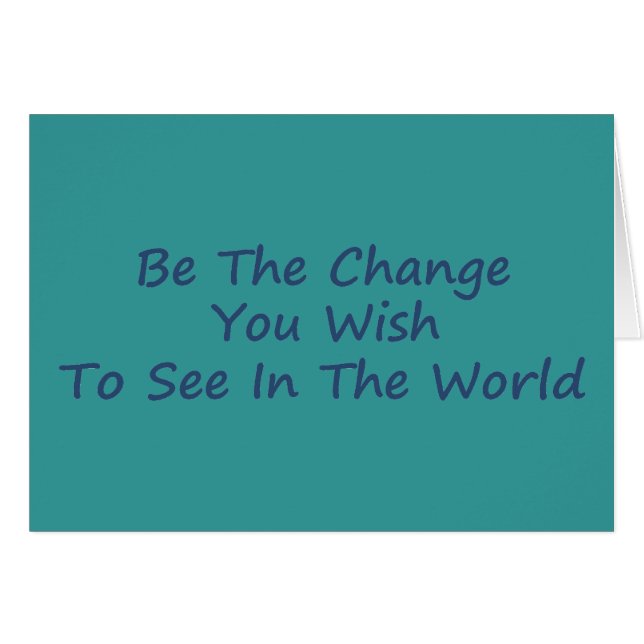 Be the Change blue (Front Horizontal)