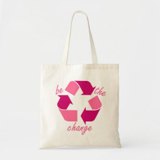 "be the change" by b-leave tote bag