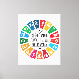 Be The Change Canvas Print