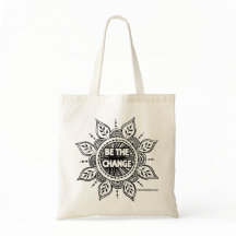 Be the Change Mandala Grocery Bag