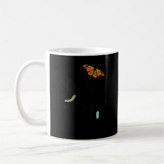 Be the Change, Monarch Caterpillar to Butterfly  Coffee Mug