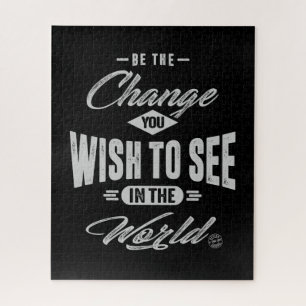 Be the Change - Motivation Jigsaw Puzzle