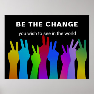 Be the Change Peace Sign