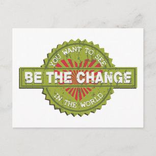 Be the Change Postcard