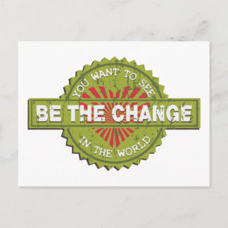Be the Change Postcard
