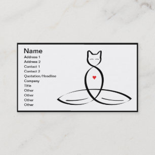 Be The Change - Regular style text. Customisable Business Card