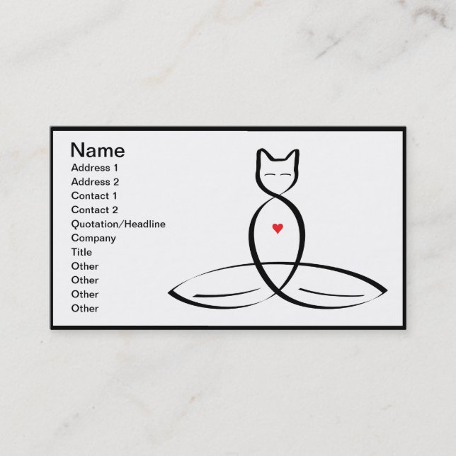 Be The Change - Regular style text. Customisable Business Card (Front)