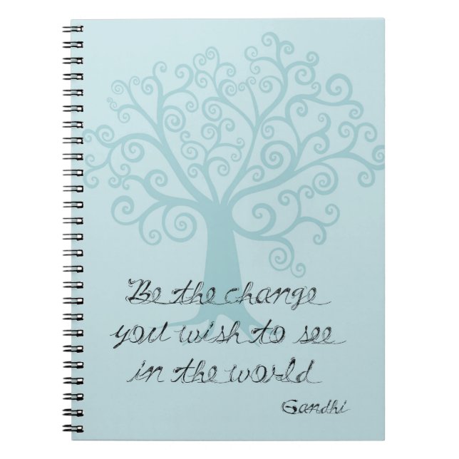 Be the Change Tree Notebook (Front)