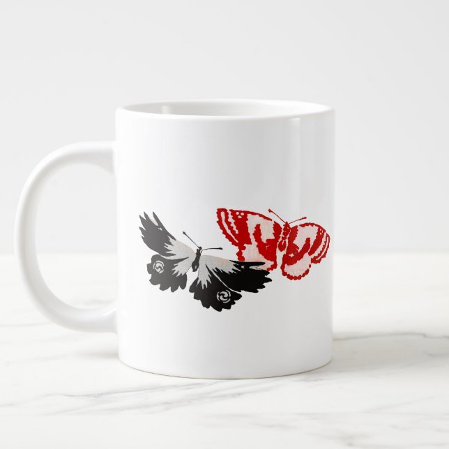 Be the change you wish to see in the world large coffee mug (Left)