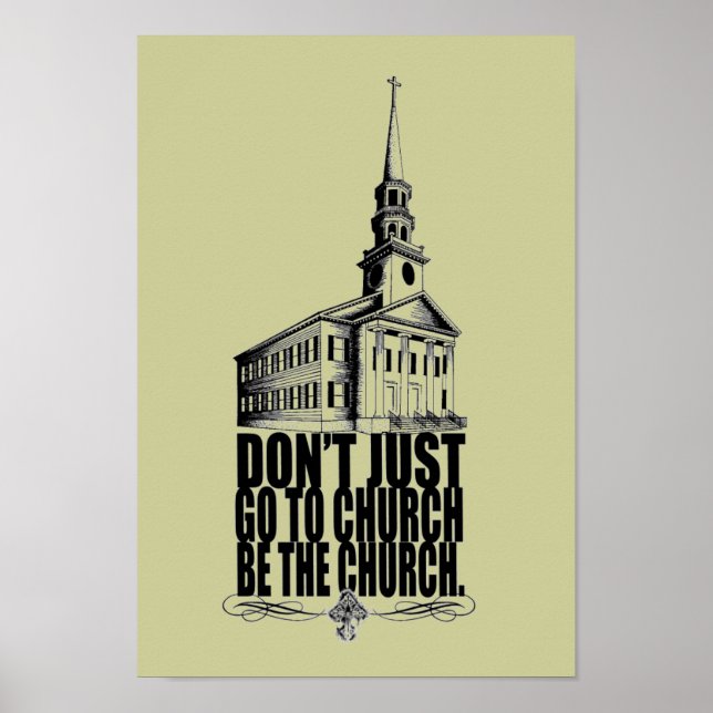 BE the church poster (Front)