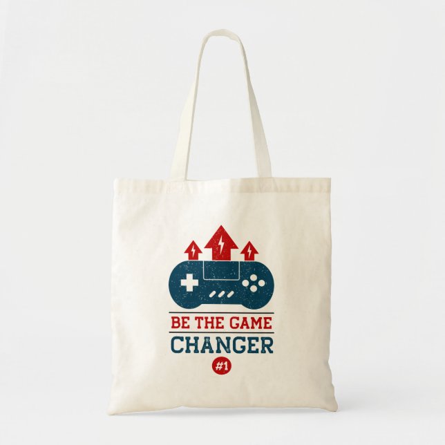 Be the game changer #1 Gaming  Tote Bag (Front)
