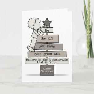Be the Gift-Christmas Tree Holiday Card