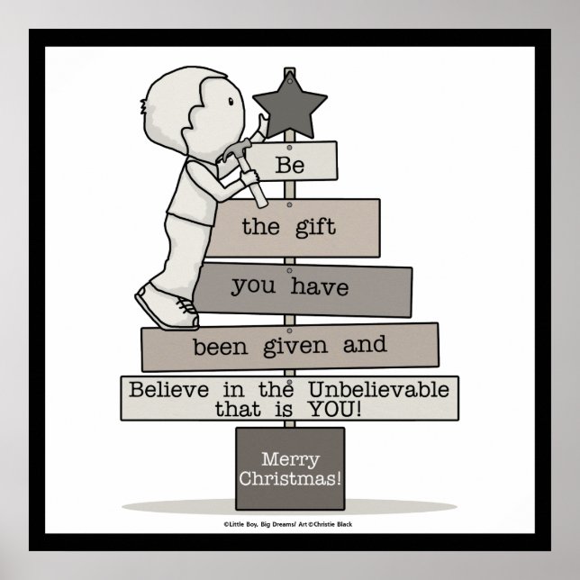 Be the Gift-Christmas Tree Poster (Front)