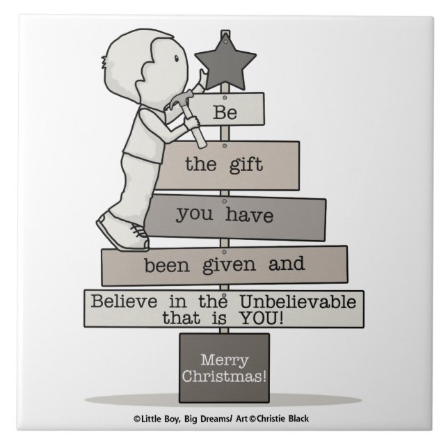 Be the Gift-Christmas Tree Tile (Front)