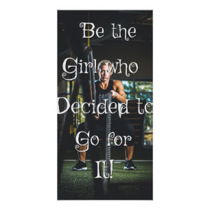 Be the girl... Motivational wall poster
