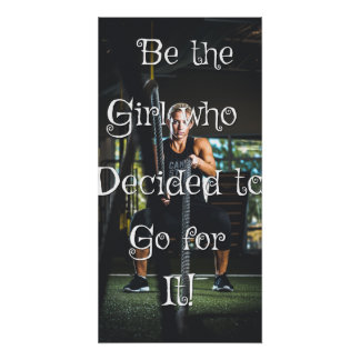 Be the girl... Motivational wall poster