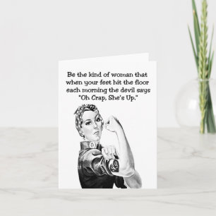 Be the kind of woman card