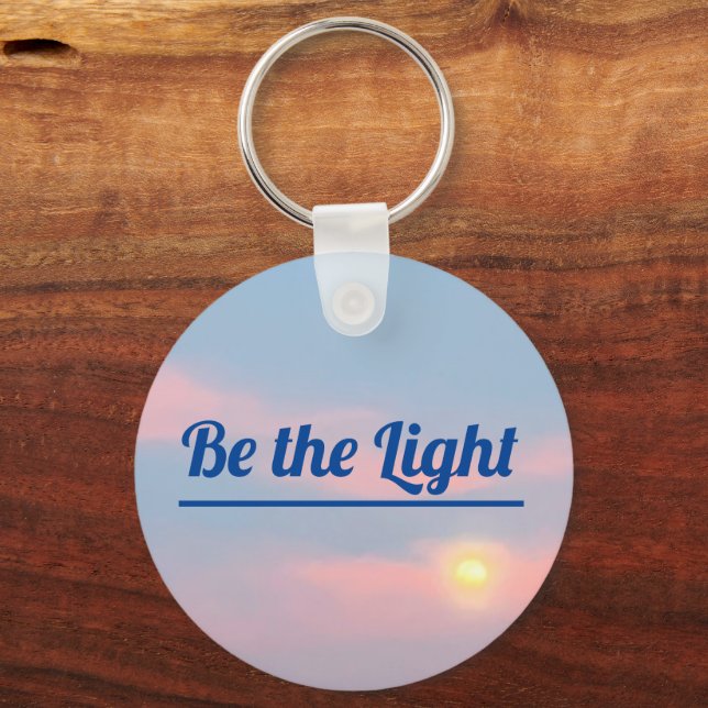 Be the Light Key Ring (Back)