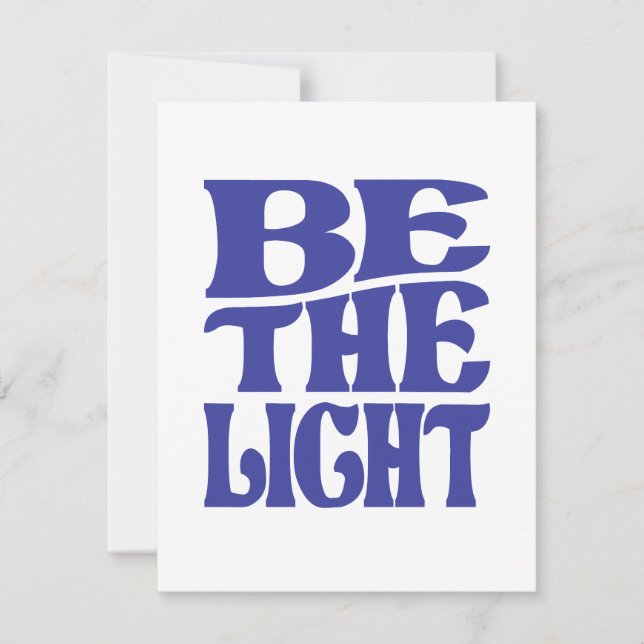 Be The Light Matthew 5:14 Bible Verse Christian  Card (Front)